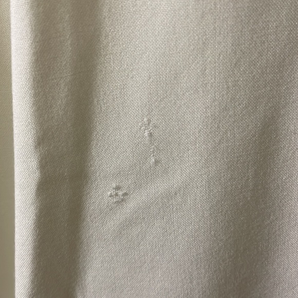 Cream three quarter sleeve open v-neck tunic size large - Picture 10 of 11